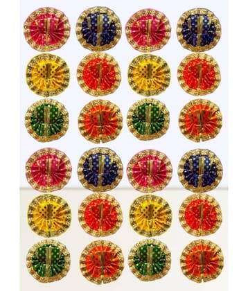 Lootnixx Laddu Gopal Goli Designe Golden Poshak 24 Piece (Size 0 No ) Set Dress