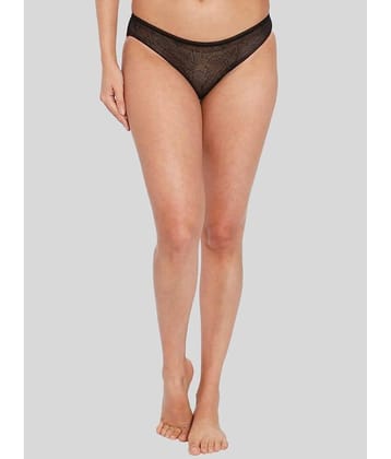 ILRASO Lace Self Design Women's Bikini ( Dark Grey )