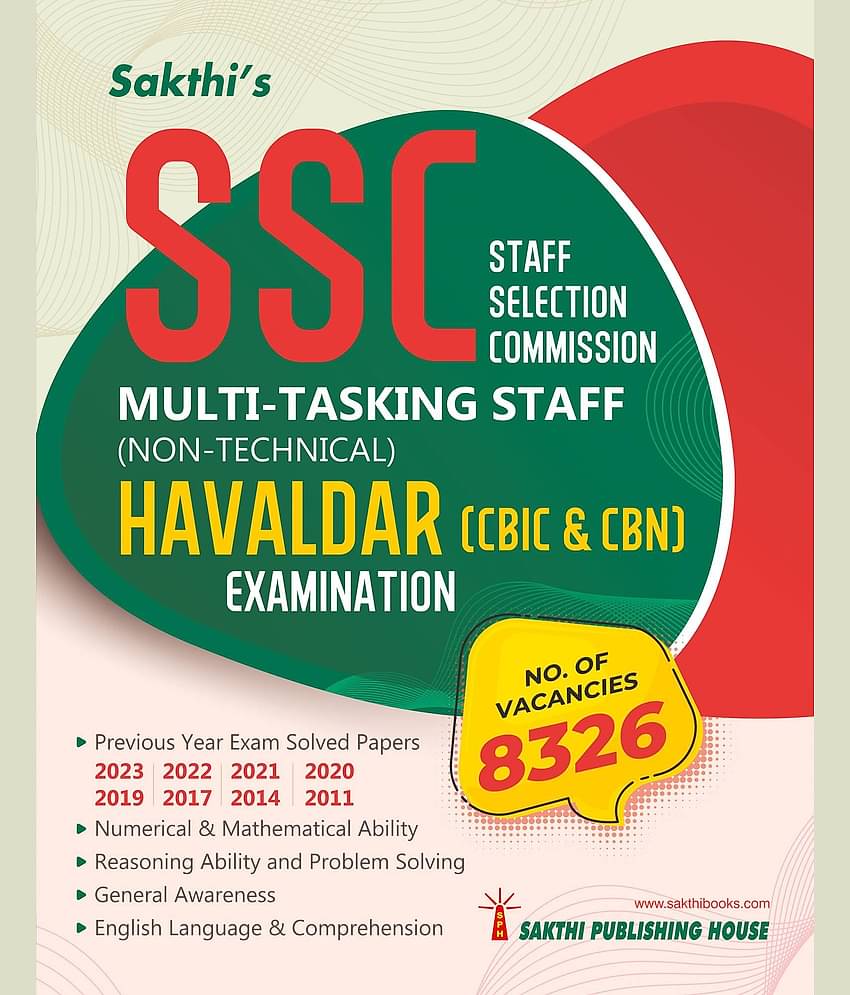 SSC Multi Tasking Staff (Non Technical) & Havaldar (CBIC & CBN) Exam Book English