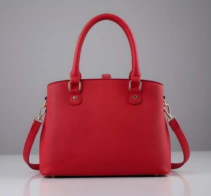 DARSHANS Women's PU Leather Solid Shoulder Zipper Handbag (Red)-PID65121 DARSHANS Women's PU Leather Solid Shoulder Zipper Handbag (Red)-PID65121