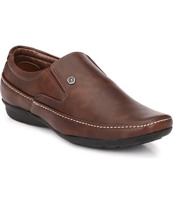 RL Rocklin Men Brown Men's Slip On Formal Shoes