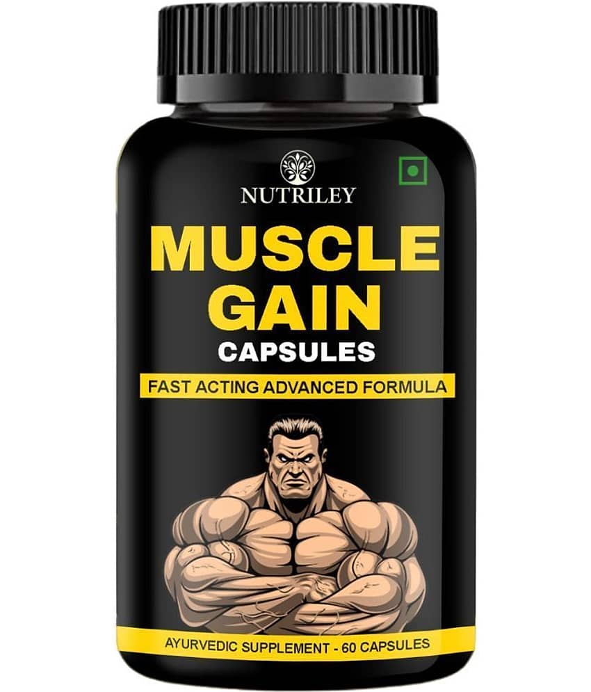 Nutriley Muscle Gain Capsules, Mass Gainer, Weight Gain Capsule, 60 Capsules