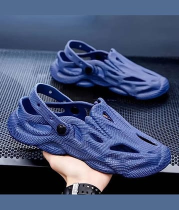 Secritas - Navy Blue Men's Clogs