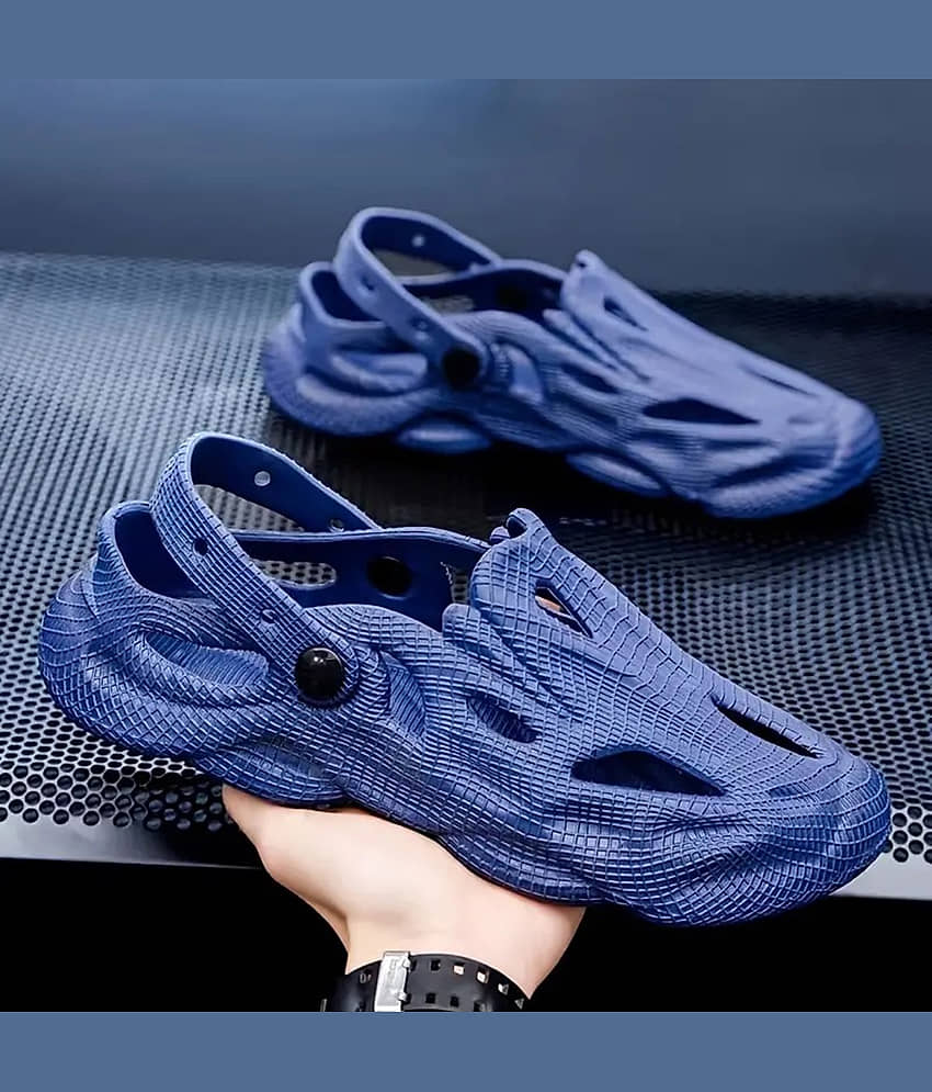 Secritas - Navy Blue Men's Clogs
