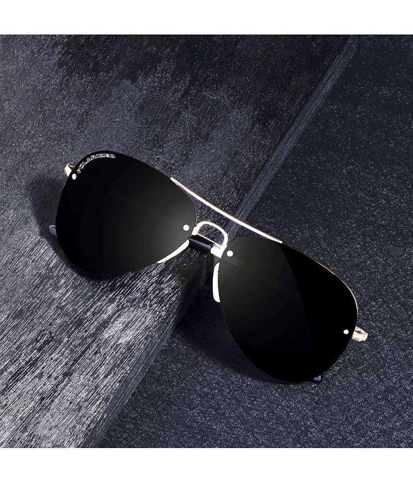 RESIST EYEWEAR Gold Pilot Sunglasses ( Pack of 1 )