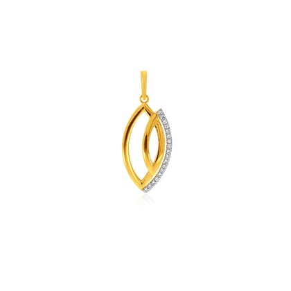 Senco Gold Lustre of Vision Diamond Pendant (2.9 gram / 0.18 Ct / HI-SI / 18K Yellow Gold)
