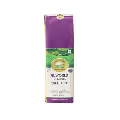 Elworld Agro & Organic Food Products Jowar Flour 500g Elworld Agro & Organic Food Products Jowar Flour 500g