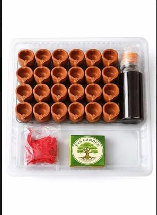 Mata Diya (30 Pcs) with Neem Oil, Red Cotton Wicks & Matchbox | Terracotta Diyas for Kali, Durga, Amman, Mataji Pooja, Diwali & Festival Use | Ready-to-Use Complete Puja Kit