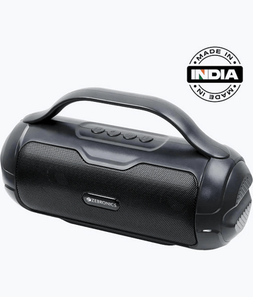 Zebronics feast 40 8 W Bluetooth Speaker Bluetooth V 5.3 with USB,SD card Slot,Call function Playback Time 16 hrs Black
