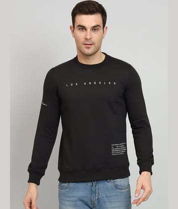 OGEN Cotton Blend Round Neck Men's Sweatshirt - Black ( Pack of 1 )