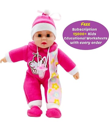 Kidsaholic Realistic Soft Stuffed Doll for Your Baby Boy Twinkle Twinkle Little Star Cute Little Perfumed Kids Toy with Free Nipple and Design(Random Color) (Free subscription of kids Educational worksheets)