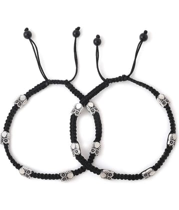 VIRAASI - Black Anklets ( Pack of 1 )