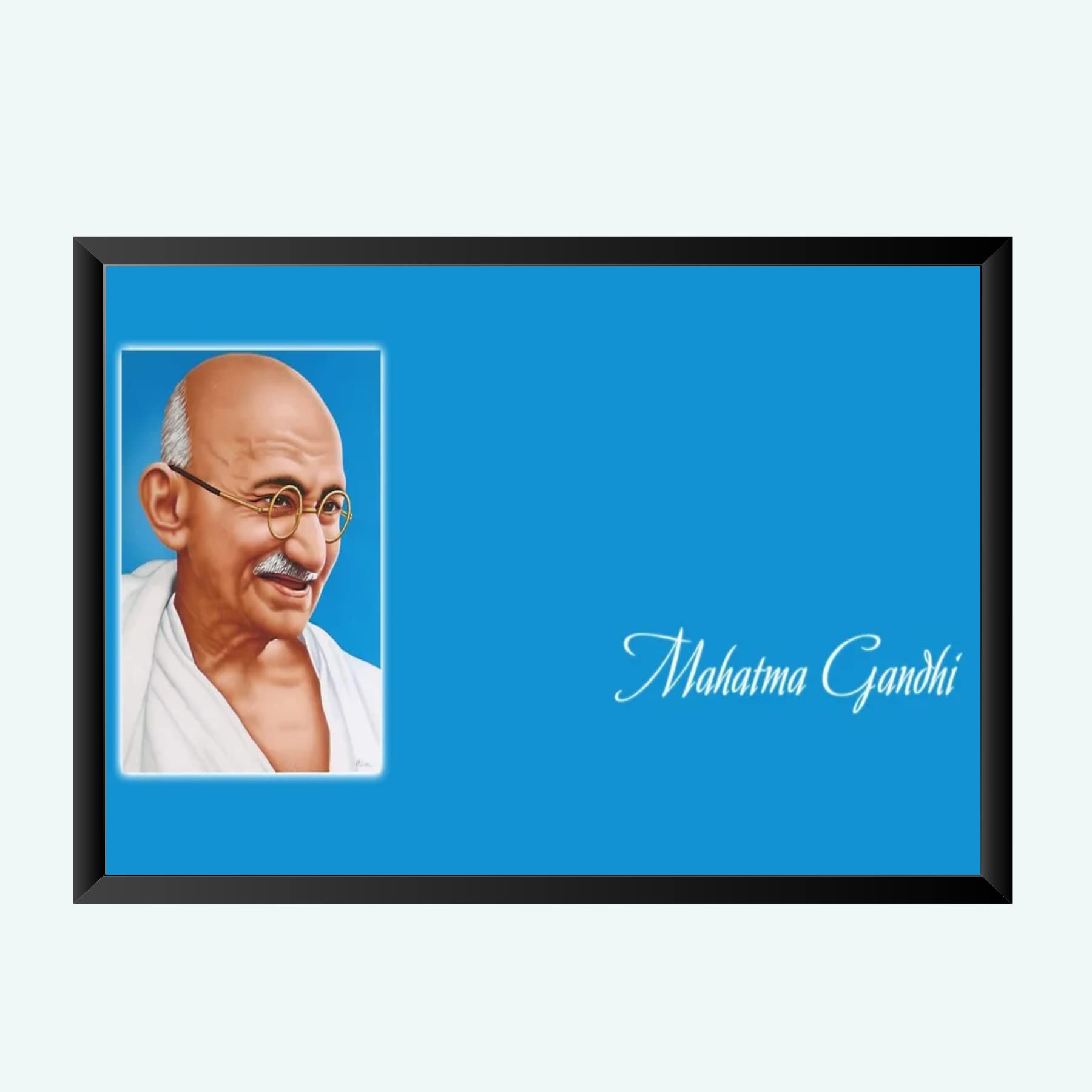 NOKKES Gandhi ji Wall Photo Frame For And Wall Decoration Wall Photo Frame Size 8X12 Inch_4