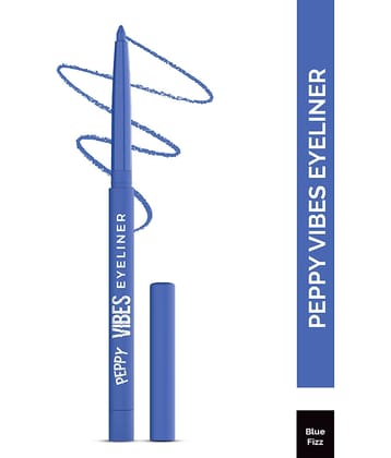 Glam21 Peppy Vibes Eyeliner Matte Finish Stays Upto 10Hrs Smudge & Waterproof 0.4 G Blue Fizz