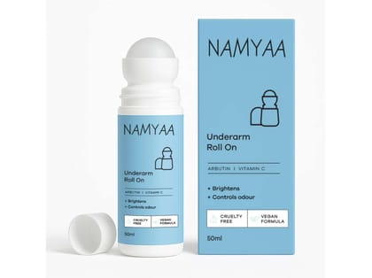 Namyaa Underarm Roll On with 4% AHA BHA and 6% Brightening Complex, 50ml - Pack of 1