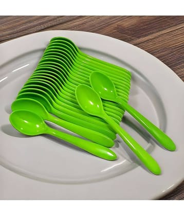 Inpro Light Green Melamine Table Spoon ( Pack of 24 )