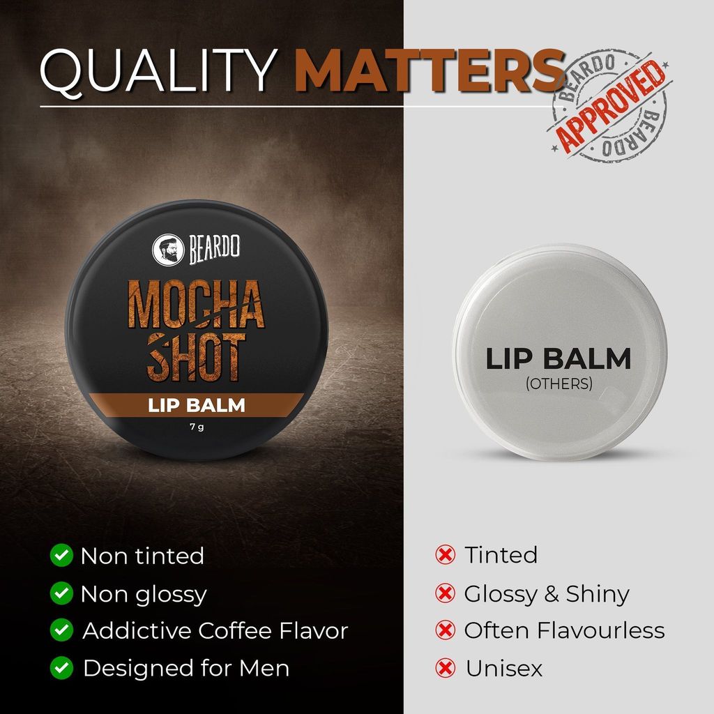 Beardo Mocha Shot Lip Balm
