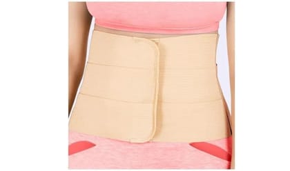 Rubber abdominal belt after delivery for tummy reduction| Lumbo Sacral| Lower Back Pain Relief| Breathable Belt for Men and Women Universal (Waist-Small,Medium,Large,XL)