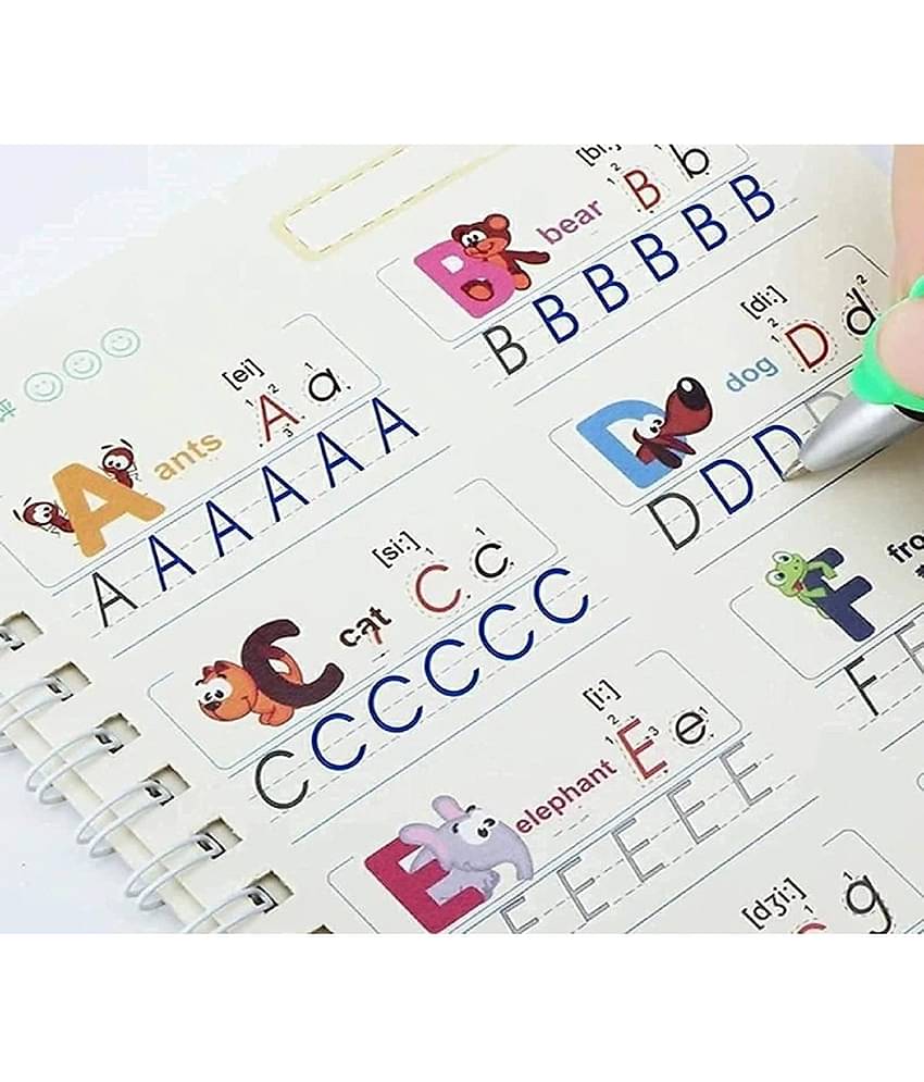 Sank Magic Practice Copybook, (4 Books + 1 Pen + 10 Refill)