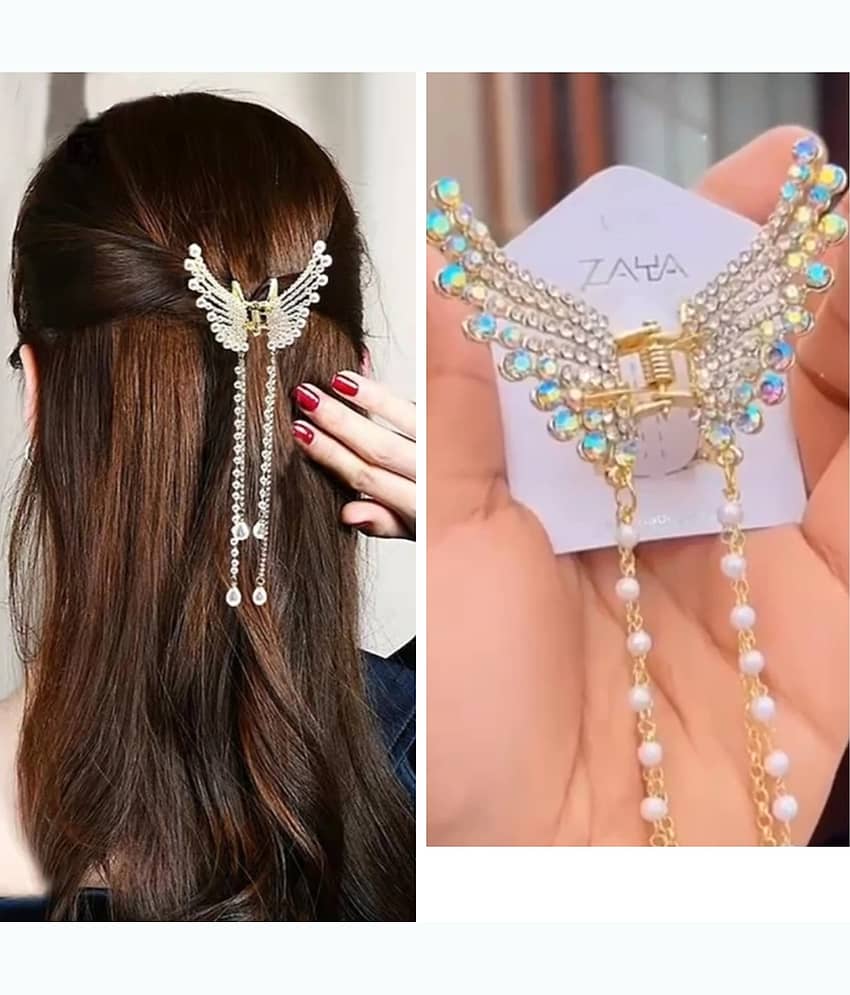 Rhosyn Gold Women's Hair Clip ( Pack of 1 )