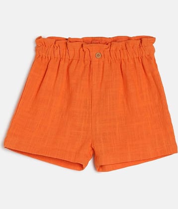 miniklub Baby Girls Cotton Shorts ( Orange )