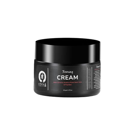 Tatha Firming Cream With Peptides, Centella Asiatica Plant Stem Cells | Anti-Aging, Tightens the Skin, Delays Onset of Wrinkles & Fine Lines | Light weight Quick absorption formula | For Men and Women | 50 GMS