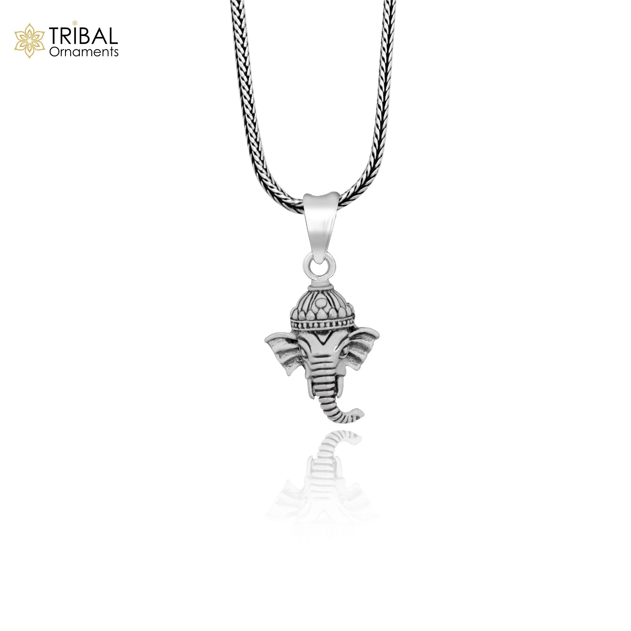 Handmade solid 925 sterling silver Lord Ganesha pendant, excellent unique design stylish unisex personalized gift pendant jewelry ssp553