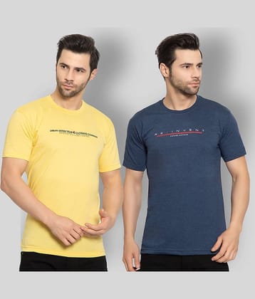 Zeffit - Cotton Blend Regular Fit Multicolor Men's Sports T-Shirt ( Pack of 2 )