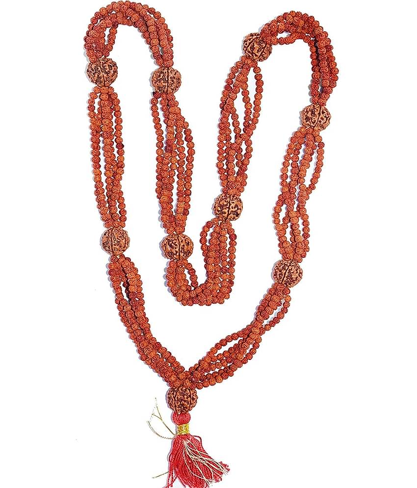 5 Face Rudraksha Mala, 5 Mukhi Mala Natural Rudraksha Bead Mala Rudraksha Designer Nityananda mala 100% Original