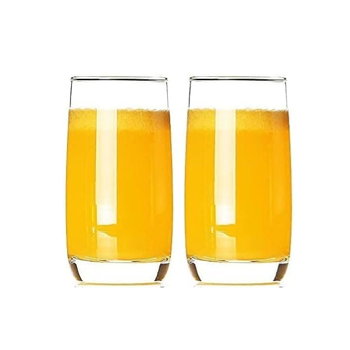 Steamless Plaza Clear Glass Elegant Drinking Glass for Water Wine Juice Beer Cocktails and Mixed Drinks