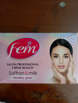 Fem salon professional creme bleach saffron & milk
