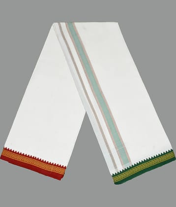 Shyam Handloom Cotton Men's Lungi Orange ( Pack of 1 )