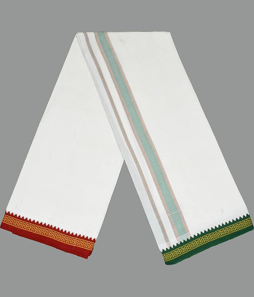 Shyam Handloom Cotton Men's Lungi Orange ( Pack of 1 )