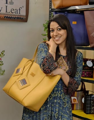 Mustard Kutch Kari Jhola Bag