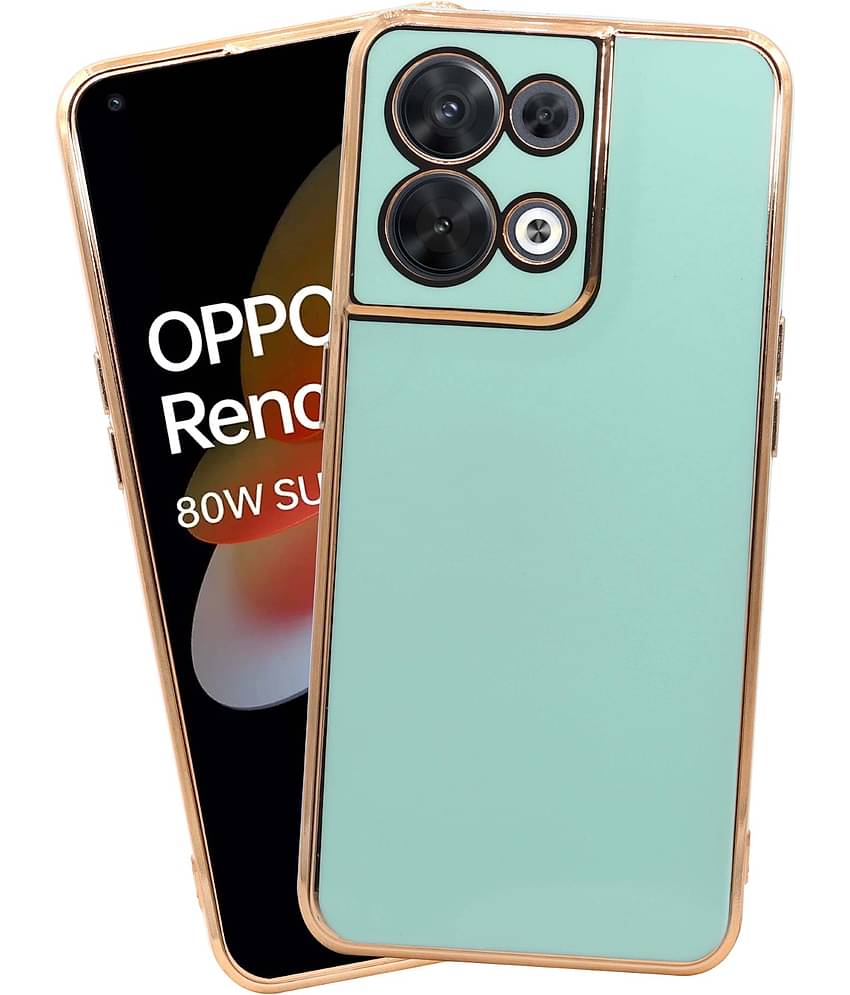 VAKIBO Plain Cases Compatible For Silicon Oppo Reno8 ( Pack of 1 )