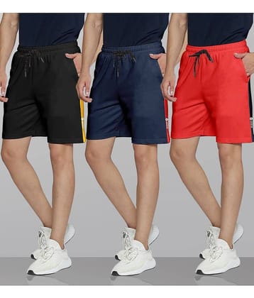 Ardeur Multi Cotton Blend Men's Shorts ( Pack of 3 )
