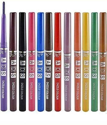 ADS Dazzle Multicolor Pencil Eyeliner Black 12 g