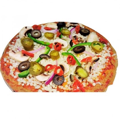 6 toppings pizza small ( jowar & bajra)