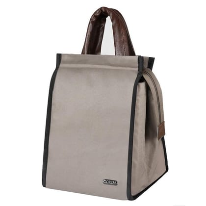 LOREM Linen Bliss: Textured Insulated Tiffin Bag/Lunch Bag
