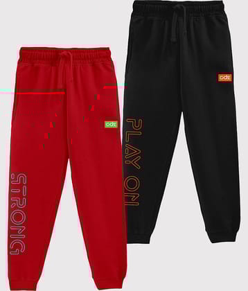 CODEZ Pack of 2 Boys Cotton Blend Trackpant ( Multi )