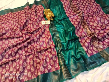 Ghicha print saree