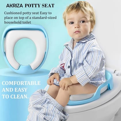 Baby Toilet seat Safe Soft Training seat Potty Sitting Ring with Handles Bathroom Trainer closestool Cover