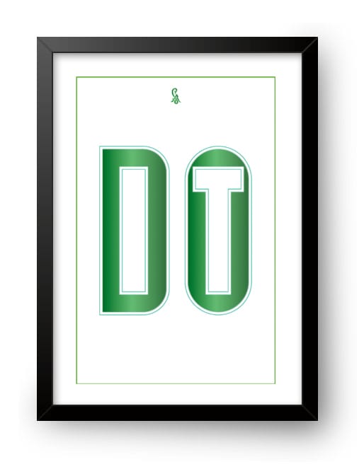 Minimalist "DO IT" Hidden Typography Wall Art Frame | Green & White Motivational Poster for Office, Study & Room Decor
