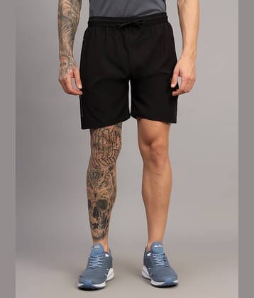 Frencho Black Polyester Men's Shorts ( Pack of 1 )
