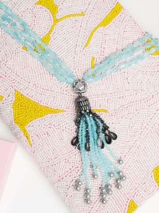 Beaded Necktie for Party and Semi Formals