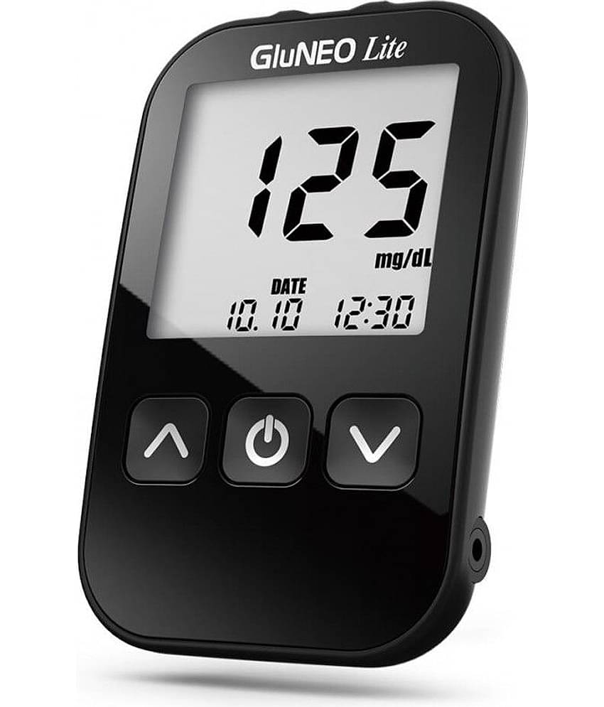 GLUNEO LITE Blood Glucometer with 25 Test Strips Infopia Expiry March 2024