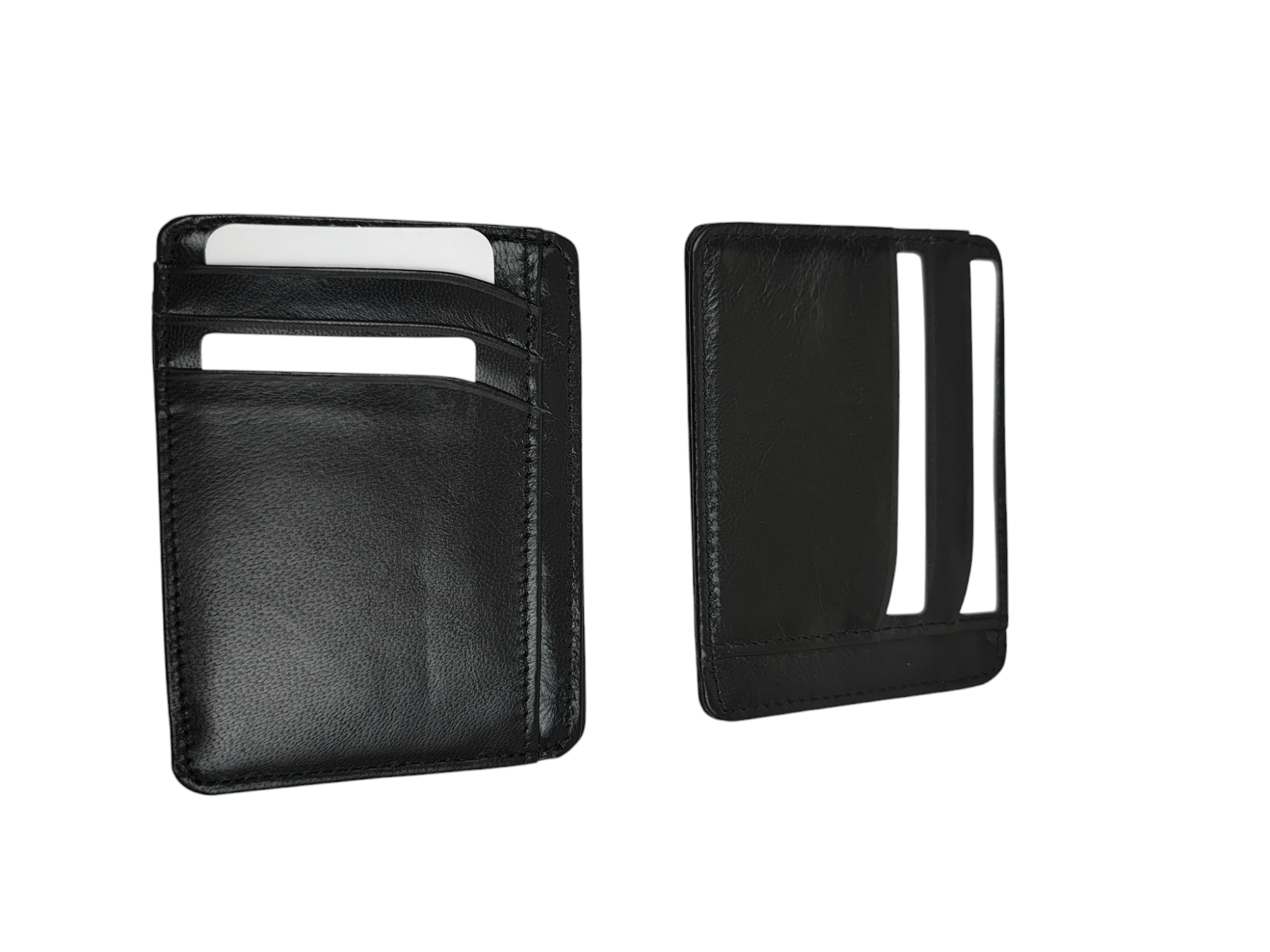 Master Crafts Leather Compact Card Holder - Black