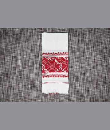 Shyam Handloom Pack of 1 Cotton Below 300 -GSM Bath Towel ( Maroon )
