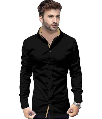 SUR-T 100 Percent Cotton Black Solids Shirt