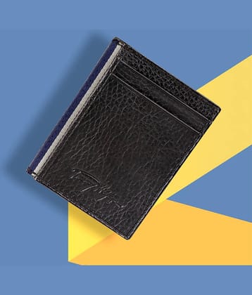 Dezire Crafts Leather Embellished Men's Regular Wallet With 6 Slots For Card ( Black , Pack of 1 )